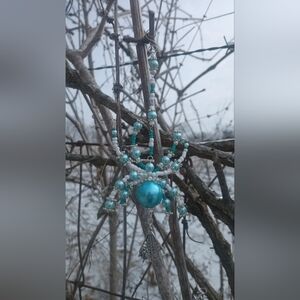 Turquoise Spider Ornament